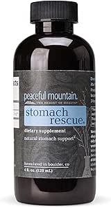 Support de l'estomac naturel et de l'immunité Booster - avec l'argent élémentaire et l'huile essentielle de menthe poivrée pour aider à atténuer le désagrément de l'estomac - 4 fl. Oz