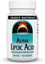 Source Naturals Alpha Lipoic Acid Supports Healthy Sugar Metabolism, Liver Function & Energy Generation* - 100 mg - 120 Tablets