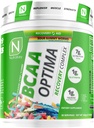 NutraKey BCAA Complexe de récupération Optima après l'entraînement, Pas de sucre, Pas de glucides, Aide à la récupération, Sour Gummy Worms