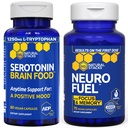 STACKS NATURAUX NeuroFuel Nootropic + Sérotonine Cerveau Alimentation - Soutient Mémoire, humeur et focus* - 135 Capsules totales