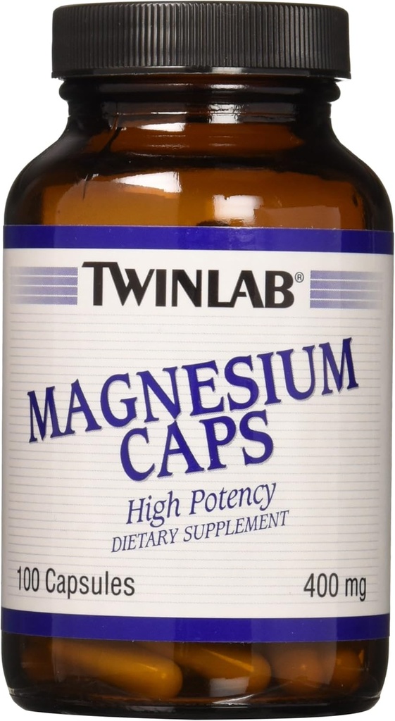 Twinlab - Caps de magnésium, 400 mg, 100 gélules