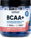 Nutricost BCAA+ Hydratation Cimonade aux framboises (20 Stickpacks) - Acides aminés à chaîne ramifiée avec complexe d'hydratation - Sans gluten, sans OGM