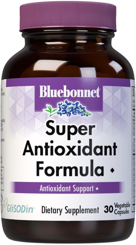 BlueBonnet Super Antioxydant Formule Capsules végétariennes, 30 Compte