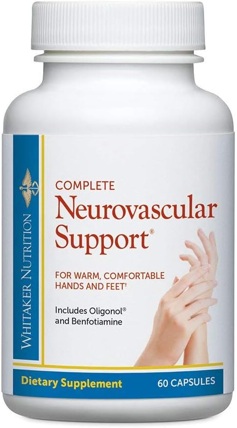Supplément complet de soutien neuro-vasculaire du Dr Whitaker pour la fonction nerveuse et la microcirculation, 60 capsules (30 jours d'approvisionnement)