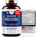 Supplément de soutien de la pression artérielle - Thé vert, Hibiscus, Hawthorn, Ail - Vitamine de pression artérielle, minéraux et naturels activés - Approvisionnement de 3 mois, 90 capsules