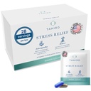 Supplément anti-stress TAHIRO – Supplément de soutien naturel au cerveau avec magnésium, vitamine B, Ashwagandha, Brahmi – Supplément de booster de cerveau végétalien non-OGM pour la concentration et l'énergie – 28 paquets