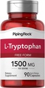 Pipping Rock L-Tryptophane 1500 mg.90 Capsules.
