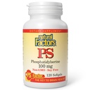 Facteurs naturels, Phosphatidylsérine, support de la mémoire, concentration et fonctions cérébrales, sans soja et sans gluten, 120 softgels