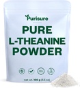 Poudre de L-Theanine purisure, 100 g, poudre de L pure Theanine qui favorise la relaxation et le focus, supplément pour la fonction cognitive, pas de remplissage, non-OGM, 1000 portions