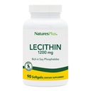 NaturesPlus Lécithine - 1200 mg, 90 Softgels - Riche en Phosphatides de soja - Sans gluten - 90 portions