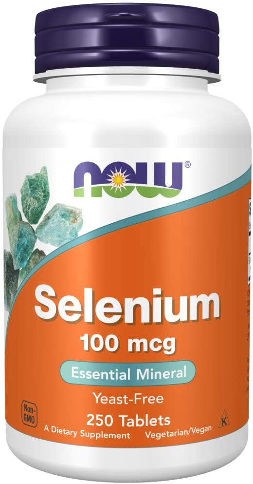 Now Foods Now Foods, Selenium, (2 Pack) Yeast Free, 100 mcg, 250 Tablets