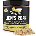Super Snouts Lion Roar Lion's Mane Champignon Supplément pour chiens et chats, 2.64oz - Fabriqué aux États-Unis Lion biologique Mane pour la fonction cognitive et la santé cérébrale