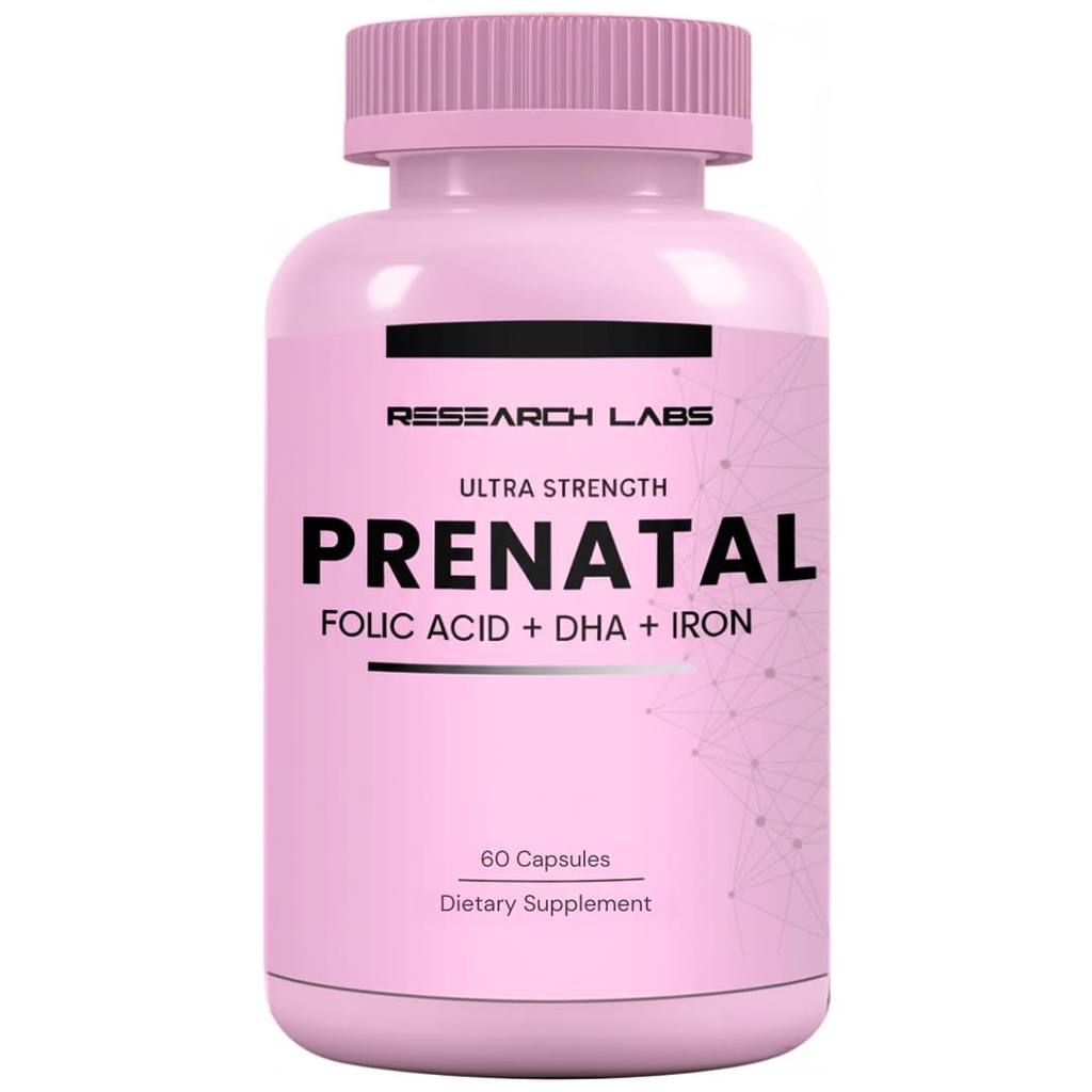 Laboratoires de recherche Vitamines prénatales pour les femmes : 6X Plus Biodisponibles Acide folique méthylé MTHF 5