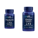 Prolongation de la durée de vie Multivitamine par jour – emballé avec plus de 25 vitamines, minéraux et extraits de plantes et vitamines D et K avec l'iode de la mer, vitamine D3, vitamine K1 et K2, iode