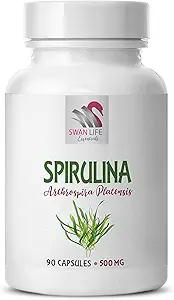 spiruline - poudre de spiruline - supplément de soutien immune organique - SPIRUILINA 500MG - chlorella spiruline, spiruline 500mg capsules, suppléments à base de plantes spiruline, suppléments à base de plantes spiruline - 1B