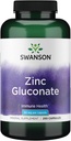 Swanson gluconate de zinc - supplément minéral favorisant la santé de la prostate, la santé de la vision et le soutien immunitaire - forme de gluconate pour l'absorption optimale - (250 capsules, 50mg chacune)