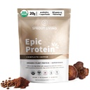 Sprout Living, Protéines épiques, Protéines végétales et Superfoods Poudre, Café Complet de 20 grammes Poudre de protéines organiques, Adaptogènes, Champignons, Vegan, Non-OGM, Sans gluten (1 livre, 12 portions)
