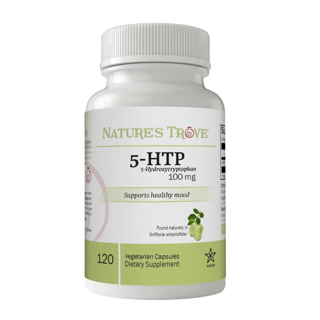Nature Trove 5-HTP 100mg 120 Capsules végétariennes