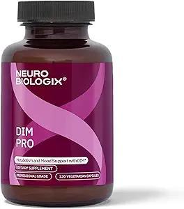 DIM Pro pour le soutien optimal au métabolisme des estrogènes – favorise l'équilibre des niveaux d'estrogène pour les hommes et les femmes – contient DIM, Calcium D-Glucarate, Biopérine pour le soutien à l'équilibre hormonal et à l'absorption des nutriments
