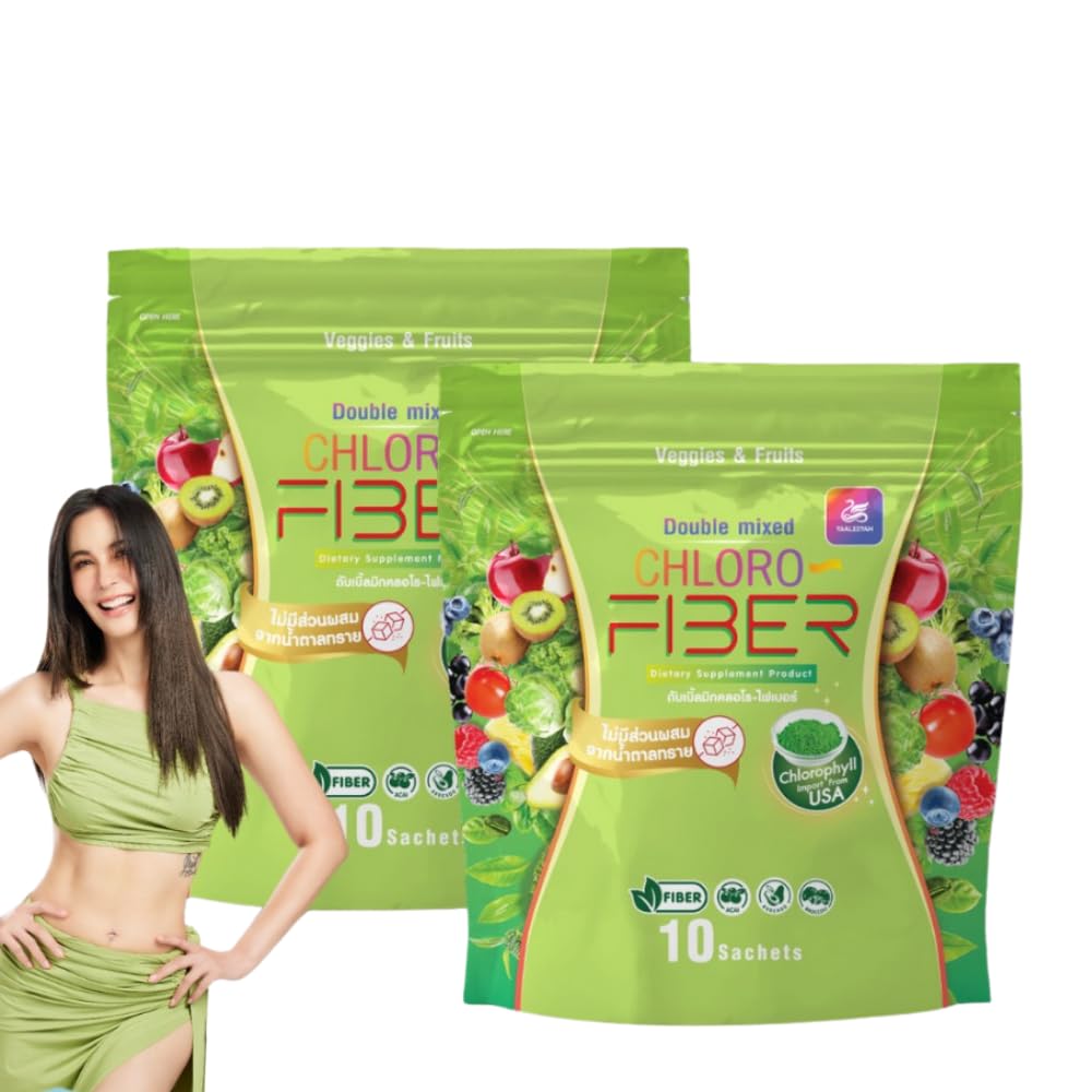 Générique YaaleeyahDouble Mélange Chloro-Fibre Veggies &Fruits 1Pcs 10 sachets, Set 2Pcs.