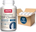 Formules de Jarrow Citicoline CDP Choline 250 MG, Supplément de Choline CDP soutient la santé cérébrale, la performance et la mémoire, 60 capsules, jusqu'à un approvisionnement de 60 jours (paquet de 12)