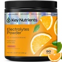 NUTRIENTS CLÉS Électrolytes Multivitamine Poudre Pas de Sucre - Poudre d'électrolyte Orange Tangy - Supplément Endurance & Energie - Poudre d'hydratation - Pas de Calories - 90 portions - Fabriqués aux États-Unis