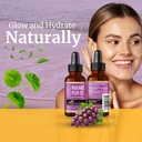 Herbal Goodness Radiance Boost Liquid Collagen 1oz – Protéines vitales Collagen Peptides, Glutathion liposomique, Huiles de peau de cheveux Vitamines pour les femmes et les hommes – Formule liquide collagène améliorée