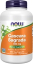 MAINTENANT Aliments suppléments, Cascara Sagrada (Rhamnus purshiana) 450 mg, Herbal Regularity*, 250 gélules