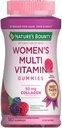 Nature's Bounty Optimal Solutions, Gummies multivitamines pour les femmes pour le soutien immunitaire, le soutien énergétique cellulaire, la santé osseuse, le parfum de framboise, 140 Ct