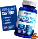 Nous aimons les vitamines Resveratrol 1000mg par portion - 60 Capsules de Véggie Facile à avaler - Supplément naturel de Resveratrol 1000mg - Supplément antioxydant aide à soutenir le système immunitaire