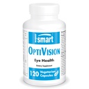 Supersmart - OptiVision (formule avancée) - avec extrait de bilberry, currant noir, lutéine, zéaxanthine, astaxanthine - Supplément pour yeux , sans OGM et sans gluten - 120 capsules végétariennes