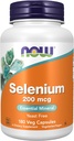 MAINTENANT Aliments suppléments, sélénium (L-Sélénométhionine) 200 mcg, minéral essentiel*, 180 capsules de légumes