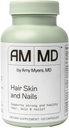Amy Myers MD Peau et ongles capillaires - Supporte les cheveux forts, la peau radiante et les ongles sains - L-Proline, Cavalier, acide hyaluronique - Sans gluten - 120 capsules (30 portions)