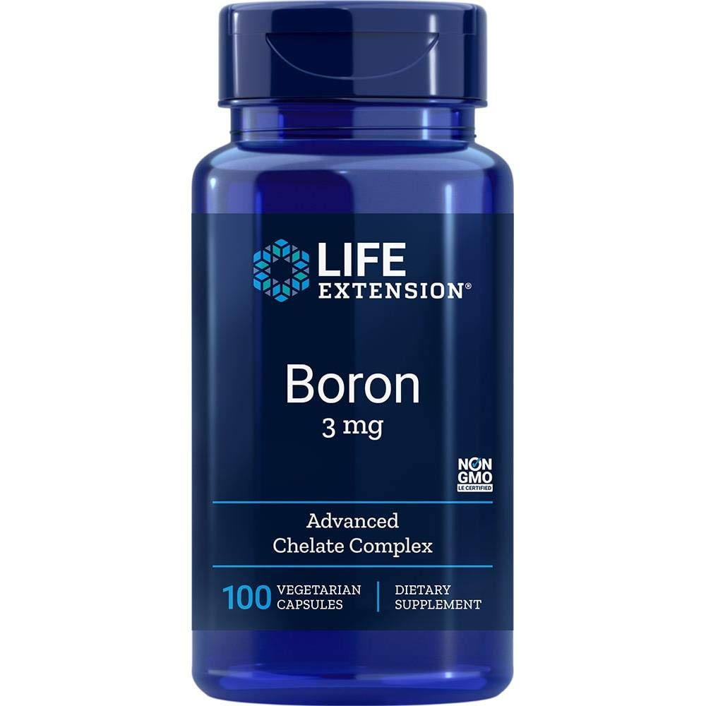 Life Extension DHEA 25mg and Boron 3mg - Supplements for Hormone Balance, Bone Health, Immune & Nervous System Support