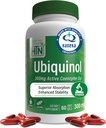 Santé Thru Nutrition Ubiquinol 300mg 60 Softgels comme Kaneka QH réduit CoQ-10.Stabilisé - 3ème partie testée.