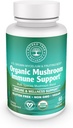 Capsules de soutien aux champignons organiques, 9 mélanges de champignons pour la santé et le bien-être des mammifères avec Reishi, Lion's Mane, Cordyceps & More - 100% Pure, Non-OGM, Vegan
