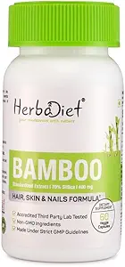 Herbadiet Bamboo Extract Capsules (en anglais seulement) Supporte la peau, les cheveux et les ongles en santé.