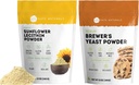 Kate Naturals Sunflower Lecithin Powder (4oz) & Brewer's Yeast (12oz) Bundle