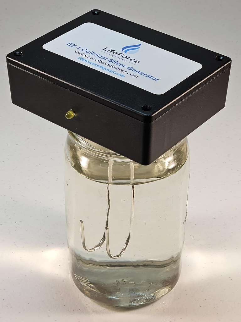 Générateur d'argent compact EZ-1 Barebones – fabricant d'argent frais bricolé alimenté par batterie – kit portable fait 32oz en 16 minutes (10-Gauge)