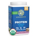 Sunwarrior Vegan Bio Protein Poudre à base de plantes BCAA Amino Acides Semence de chanvre Sans soja Sans lait Sans gluten Sans synthétique Sans OGM 30 portions Mélange Warrior