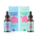 JoySpring Genius Drops & DetoxZee Herbal Bundle (en anglais seulement) Enfants Vitamines naturelles, Non-OGM, Formule liquide non alcoholique, Immunity Health Support (en anglais seulement)