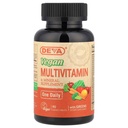 DEVA Tablettes minuscules Multivitamines véganes pour femmes et hommes, Multivitamine avec fer, Supplément minéral, Vitamine C, Complexe vitamine B, Vitamine B12, Vitamine E, Zinc, Sans gluten, 90 comprimés
