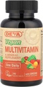 DEVA Tiny Tablets Vegan Multivitamins for Women & Men, Multivitamin with Iron, Mineral Supplement, Vitamin C, Vitamin B Complex, Vitamin B12, Vitamin E, Zinc, Gluten Free, 90 Tablets