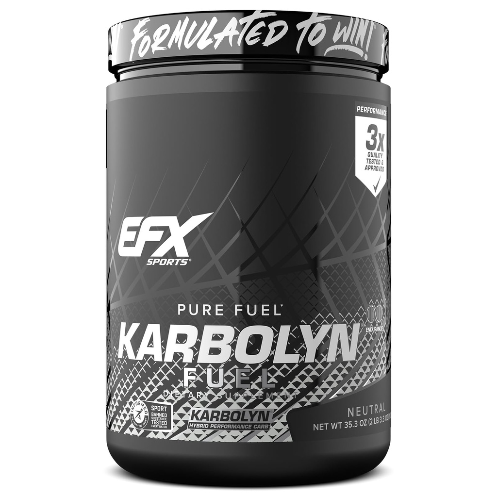 EFX Sports Karbolyn Carburant (en poudre d'hydrate de carbone à absorption rapide) Charge de glucides, énergie soutenue, récupération rapide
