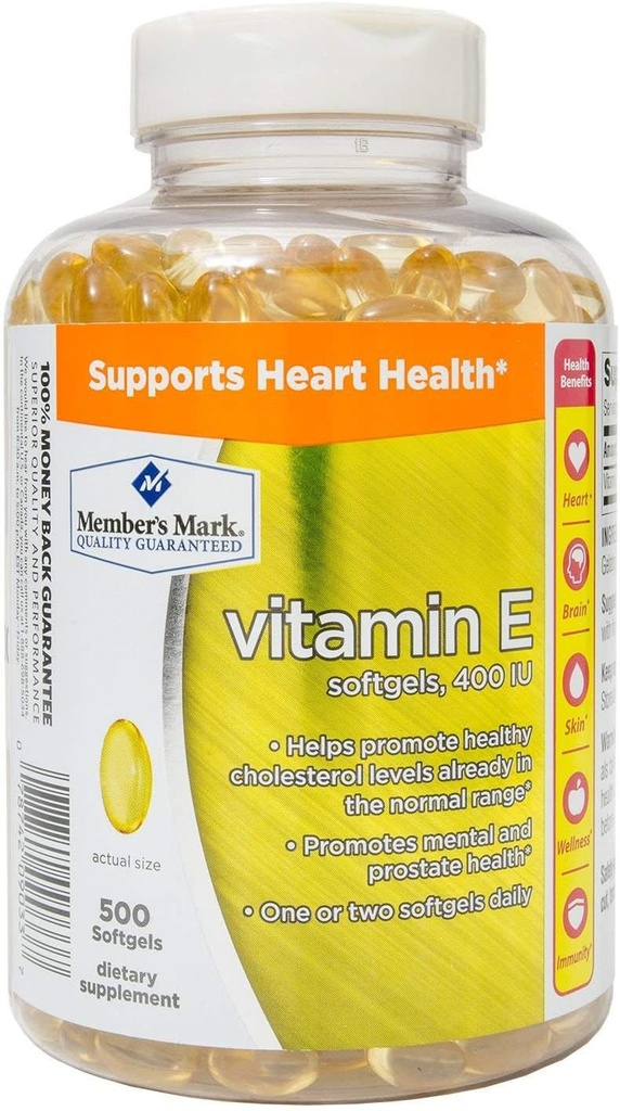Mark Vitamine E 400 UI Complément alimentaire (500 Nombre)
