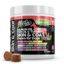 Huile de saumon Omega 3 Huile de poisson pour chiens Supplément de peau et de manteau