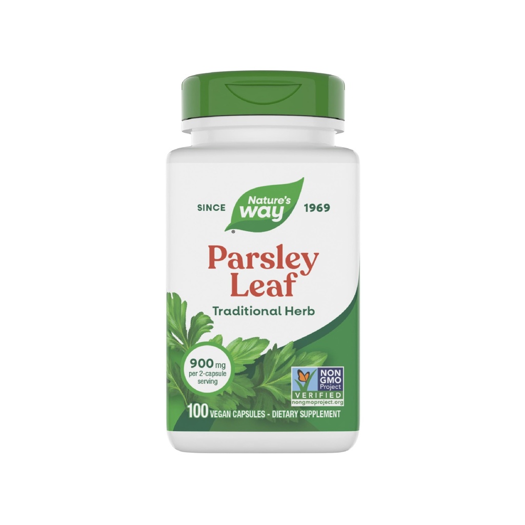 Nature's Way Premium Herbal Persley Leaf Fournit de la chlorophylle, 100 Capsules Vegan