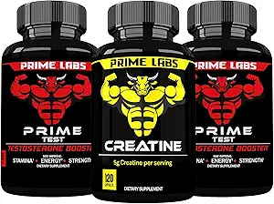 Premier test de laboratoire (paquet) + gélules de créatine (120 ct)