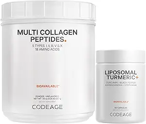 Support joint & immunitaire Duo: Collagène Peptides Poudre et Turmère